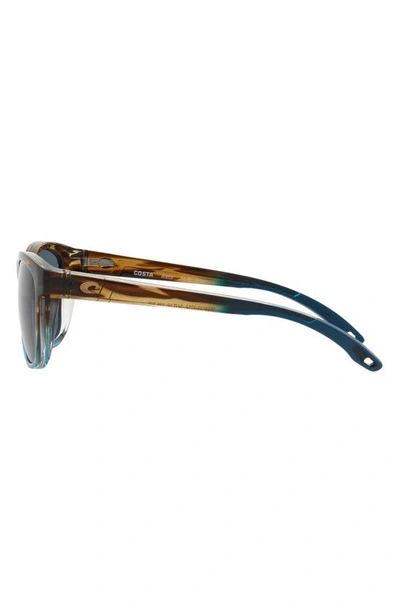 Costa Del Mar Aleta 54mm Polarized Round Sunglasses In Gray