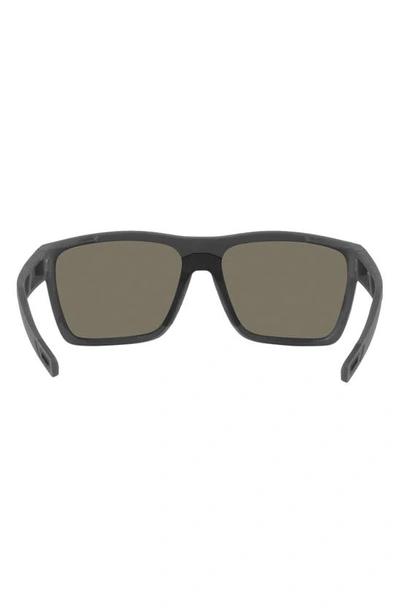Costa Del Mar Pargo 61mm Mirrored Polarized Square Sunglasses In Dark Grey
