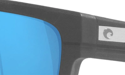 Costa Del Mar Pargo 61mm Mirrored Polarized Square Sunglasses In Dark Grey