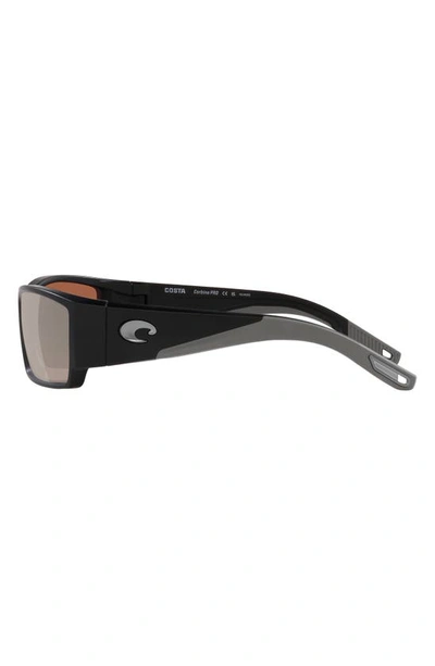 Shop Costa Del Mar Corbina Pro 61mm Rectangular Sunglasses In Silver Mirror