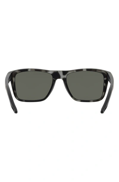 Shop Costa Del Mar Mainsail 55mm Mirrored Polarized Rectangular Sunglasses In Silver Mirror