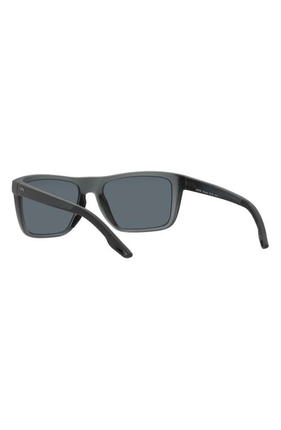 Costa Del Mar Mainsail 06s9107 910705 55 Rectangle Polarized Sunglasses In Blue Mirror