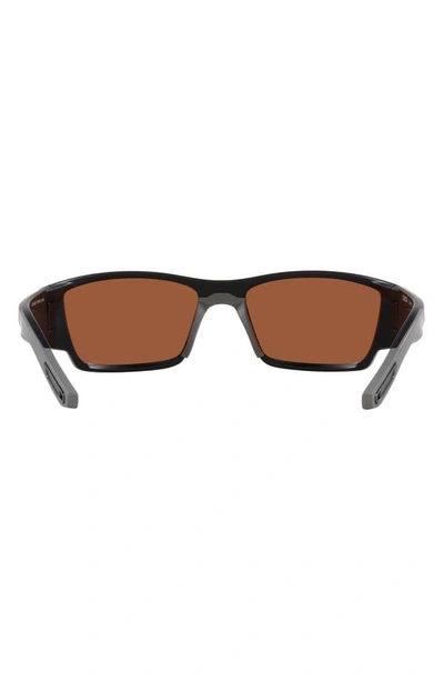 Shop Costa Del Mar Corbina Pro 61mm Rectangular Sunglasses In Green Mirror