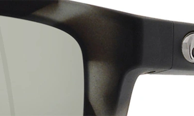 Costa Del Mar Mainsail 55mm Mirrored Polarized Rectangular Sunglasses In Silver Mirror