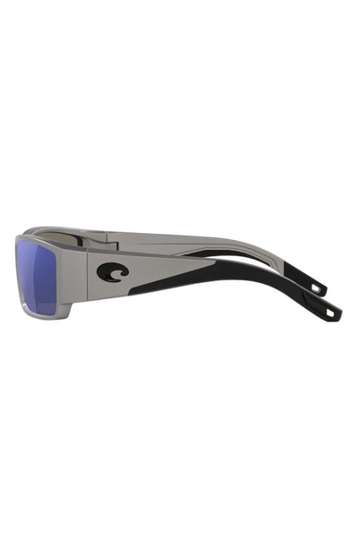Shop Costa Del Mar Corbina Pro 61mm Rectangular Sunglasses In Blue Mirror