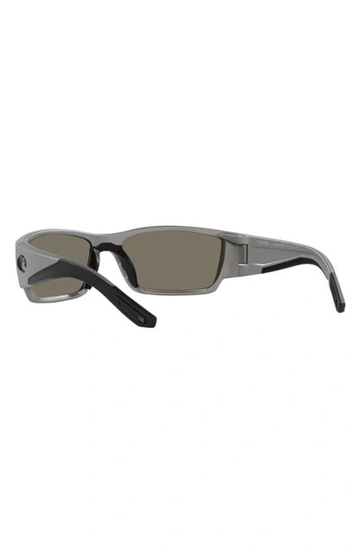 Costa Del Mar Corbina Pro 61mm Rectangular Sunglasses In Blue Mirror