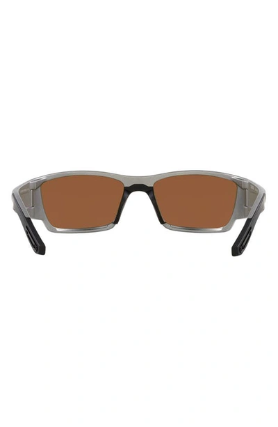 Shop Costa Del Mar Corbina Pro 61mm Rectangular Sunglasses In Copper