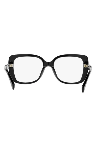 Shop Michael Kors Perth 53mm Square Optical Glasses In Black