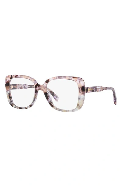 Michael Kors Perth 53mm Square Optical Glasses In Grey Tort
