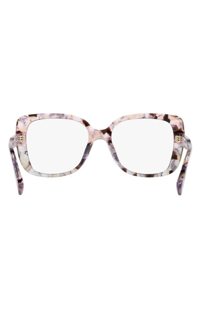 Michael Kors Perth 53mm Square Optical Glasses In Grey Tort
