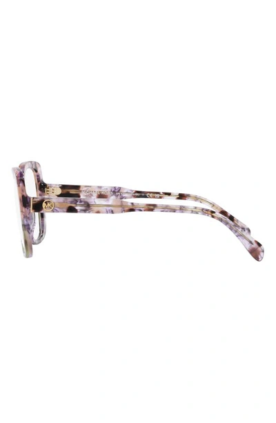 Michael Kors Perth 53mm Square Optical Glasses In Grey Tort