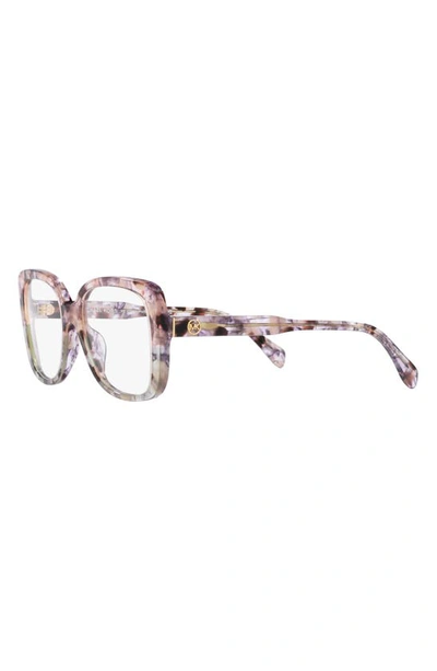Michael Kors Perth 53mm Square Optical Glasses In Grey Tort