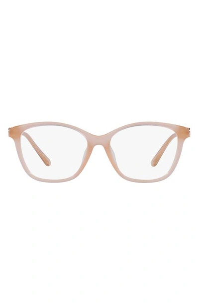Shop Michael Kors Boulder 55mm Square Optical Glasses In Milky Pink