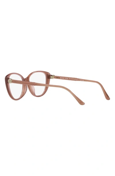 Shop Michael Kors Amagansett 53mm Cat Eye Optical Glasses In Pink