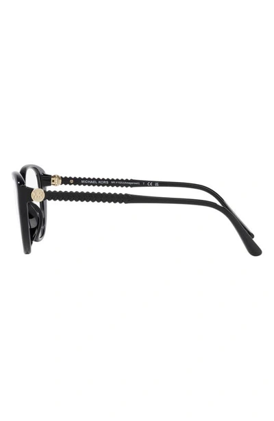 Shop Michael Kors Amagansett 53mm Cat Eye Optical Glasses In Black