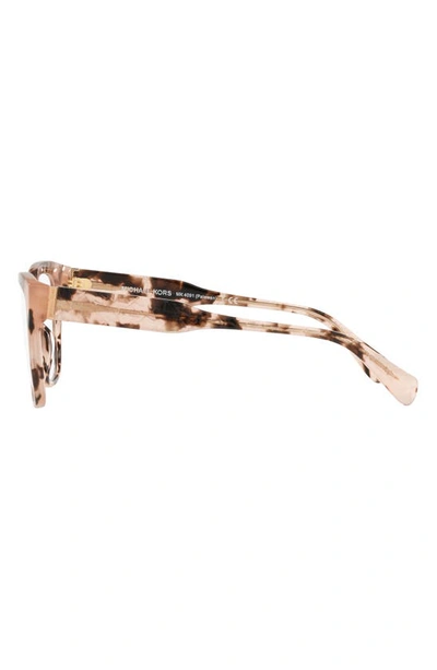 Michael Kors Palawan 54mm Square Optical Glasses In Pink Tortoise