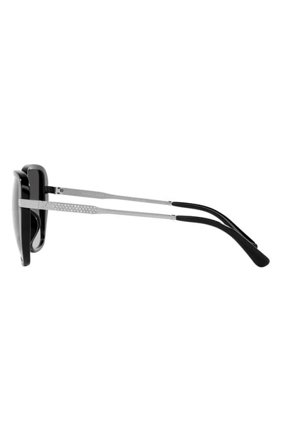 Shop Michael Kors 57mm Gradient Square Sunglasses In Black