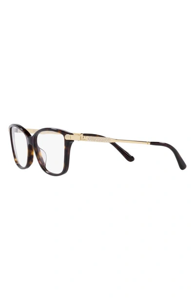 Shop Michael Kors Georgetown 52mm Round Optical Glasses In Dk Tort