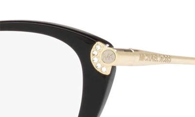 Shop Michael Kors Savoie 53mm Cat Eye Optical Glasses In Black
