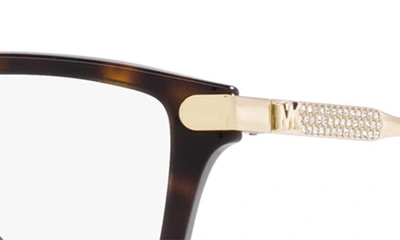 Shop Michael Kors Georgetown 52mm Round Optical Glasses In Dk Tort