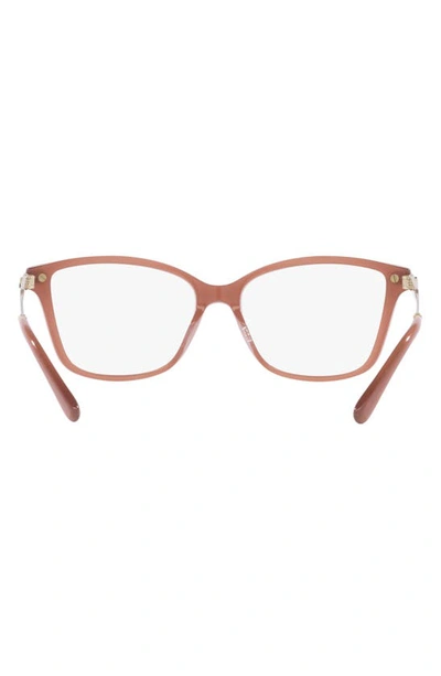 Shop Michael Kors Georgetown 52mm Round Optical Glasses In Pink