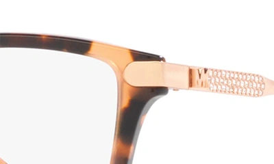 Shop Michael Kors Georgetown 52mm Round Optical Glasses In Pink Tortoise