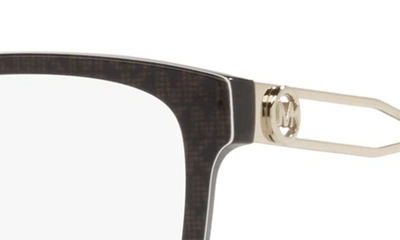 Michael Kors Sitka 53mm Square Optical Glasses In Brown