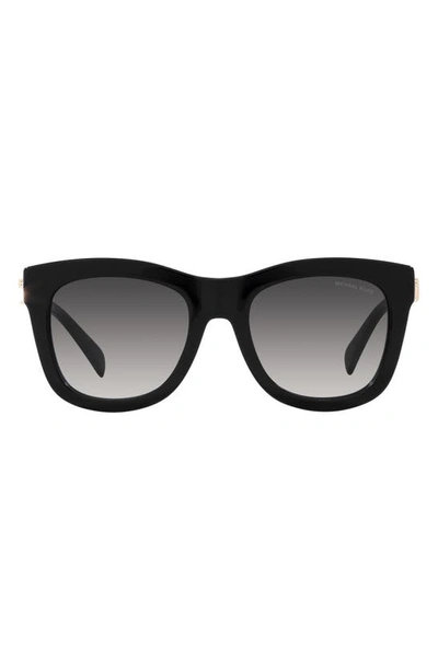 Shop Michael Kors Empire 52mm Square Sunglasses In Black