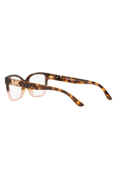 Michael Kors Karlie I 53mm Square Optical Glasses In Pink