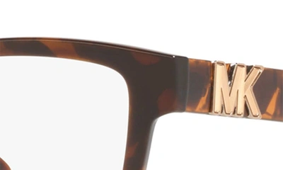 Shop Michael Kors Karlie I 53mm Square Optical Glasses In Pink