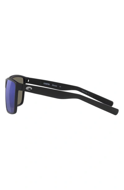 Costa Del Mar 63mm Polarized Oversize Square Sunglasses In Blue Mirror