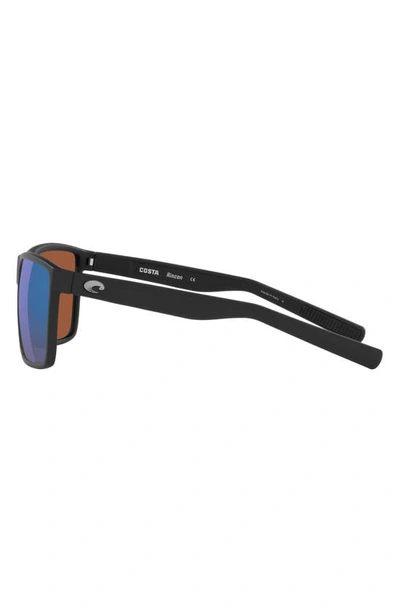 Costa Del Mar 63mm Polarized Oversize Square Sunglasses In Green Mirror