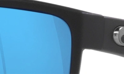 Costa Del Mar 63mm Polarized Oversize Square Sunglasses In Blue Mirror