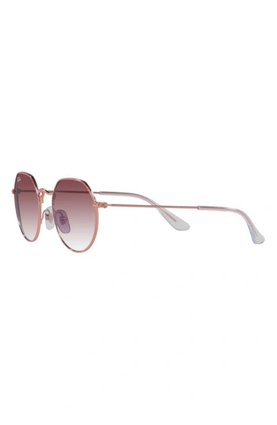 Ray Ban Ray-ban Kids' Jack 47mm Gradient Irregular Sunglasses In Rose Gold