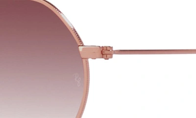 Ray Ban Ray-ban Kids' Jack 47mm Gradient Irregular Sunglasses In Rose Gold