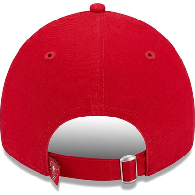 Shop New Era Red Tampa Bay Buccaneers Leaves 9twenty Adjustable Hat