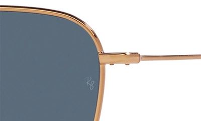 Ray Ban Caravan Reverse 58mm Square Sunglasses In Rose Gold