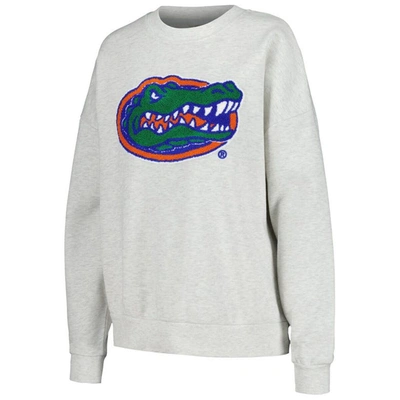 Shop Gameday Couture Ash Florida Gators Team Effort Pullover Sweatshirt & Shorts Sleep Set