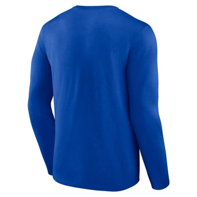 Shop Profile Royal Kentucky Wildcats Big & Tall Two-hit Graphic Long Sleeve T-shirt