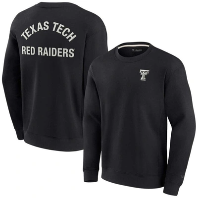 Shop Fanatics Signature Unisex  Black Texas Tech Red Raiders Super Soft Pullover Crew Sweatshirt