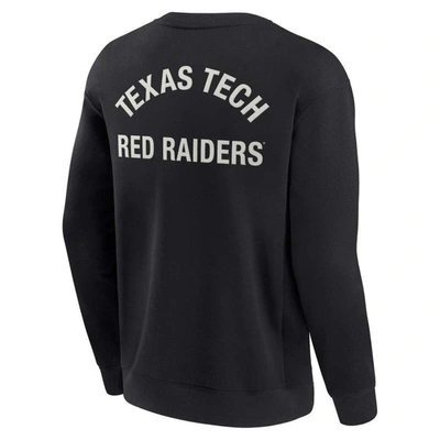 Shop Fanatics Signature Unisex  Black Texas Tech Red Raiders Super Soft Pullover Crew Sweatshirt