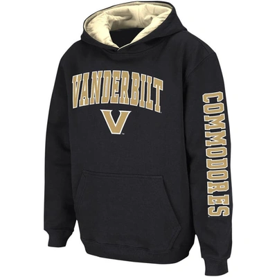 Shop Colosseum Youth   Black Vanderbilt Commodores 2-hit Pullover Hoodie