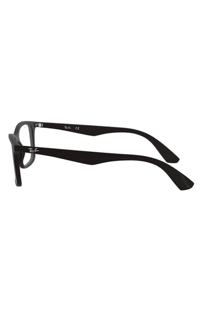 Shop Ray Ban 56mm Optical Glasses In Matte Black