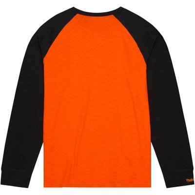 Shop Mitchell & Ness Orange Oklahoma State Cowboys Legendary Slub Raglan Long Sleeve T-shirt