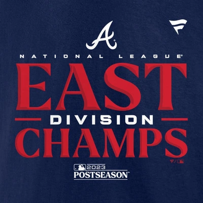 Shop Fanatics Branded  Navy Atlanta Braves 2023 Nl East Division Champions Locker Room T-shirt