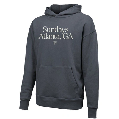 Shop Majestic Unisex  Threads  Gray Atlanta Falcons Sundays Pullover Hoodie