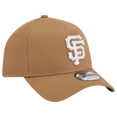 Shop New Era Khaki San Francisco Giants A-frame 9forty Adjustable Hat