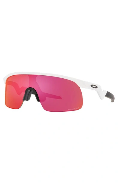 Shop Oakley Kids' Resistor 29mm Prizm™ Rectangular Sunglasses In White