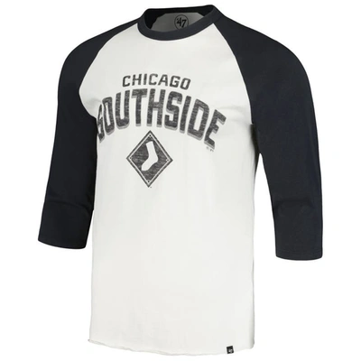 Shop 47 ' Cream Chicago White Sox City Connect Crescent Franklin Raglan 3/4-sleeve T-shirt