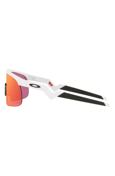 Shop Oakley Kids' Resistor 29mm Prizm™ Rectangular Sunglasses In White